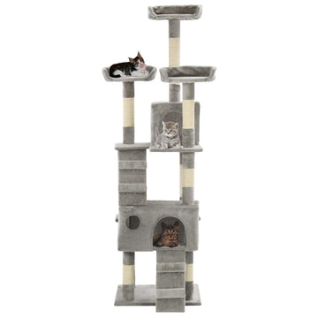 Cat Tree with Sisal Scratching Posts 170 cm   Cat Tree