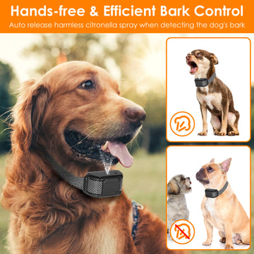 1Pc Citronella Bark Collar For Dogs Spray Bark Collar Anti Barking Control For Small Medium Large Dogs IP65 Waterproof No Electric Shocks