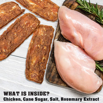 Chicken Jerky Dog Treats 1.5 Lb Human Grade Pet Snacks Grain Free Organic Meat All Natural High Protein Dried Strips Best Chews For Training Small & Large Dogs